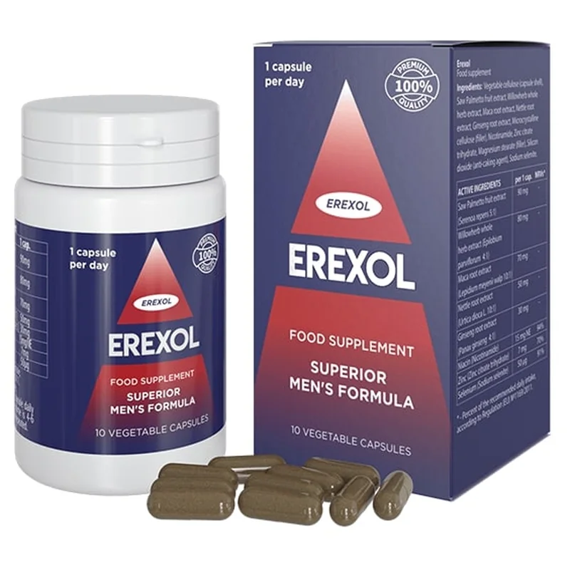 Erexol: recensioni, prezzo, ingredienti e dove comprarlo in farmacia Erexol